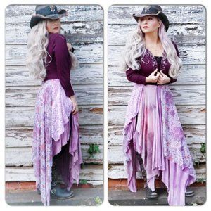 Gypsy soul Kimono duster upcycled beaded sweater L